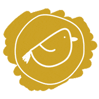 Lentegoud bird vogel beilen lentegoud Sticker