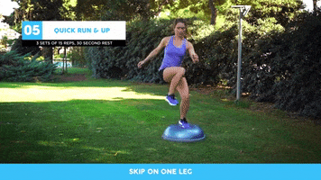 fitintennis fitness trainer bosu ball bosu ball workout balance training GIF
