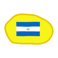 Juan_R_Mon mood nicaragua bandera escudo Sticker