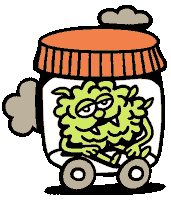Happy Plant Sticker by Killer Acid