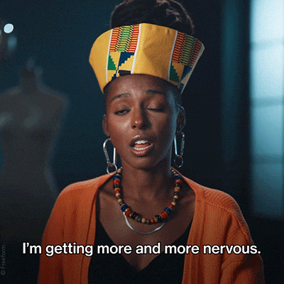 Nervous Project Runway GIF by Freeform