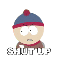 Stan Marsh Shut Up Sticker by South Park