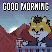 Good Morning Coffee GIF by Dogelon Mars