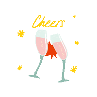 drawglowschool love happy christmas cheers Sticker