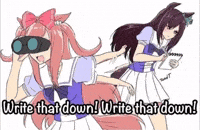 Umamusume Write That Down GIF