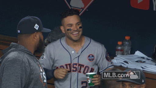 Houston Astros Giggle GIF by MLB