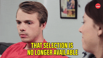 Selection isn't available