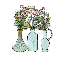 Flowers Sticker by by Johanne