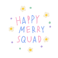 happymerrysquad flower merrymerry happymerrysquad Sticker