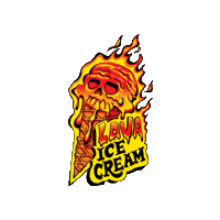 Ice Cream Burn Sticker by Craniacs World