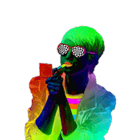 Pop Art Girl Sticker by Omer Studios