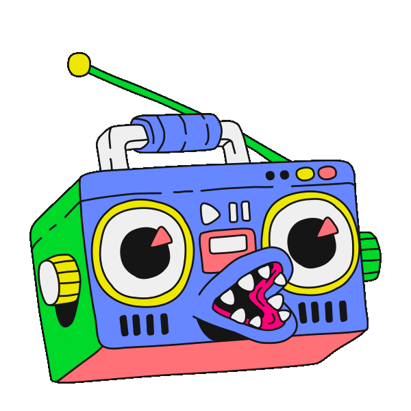 stereo jukebox Sticker by Hellow Festival