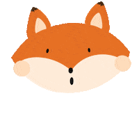 Fox Hello Sticker