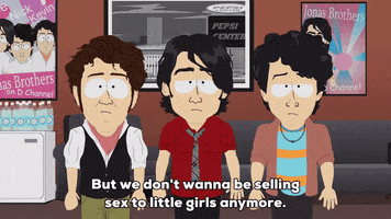 girls jonas bros GIF by South Park 