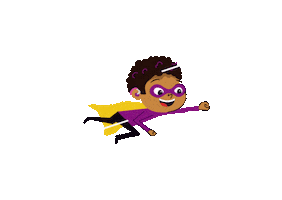 Superhero Flying Sticker by Barnardo's
