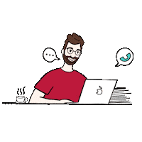 Kelgraph zoom bureau courtier rdv Sticker