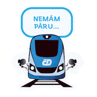 Train Vlak Sticker by České dráhy