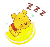 Sleepy Winnie The Pooh Sticker