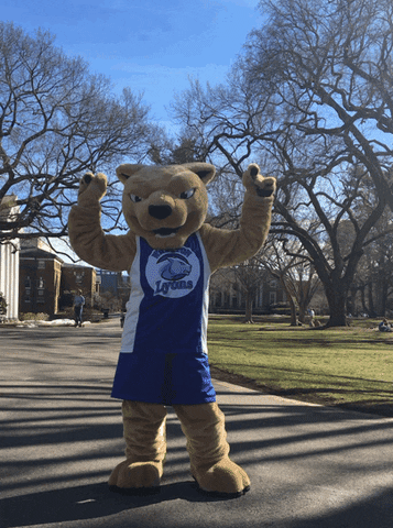 mascot carlton dance GIF by Wheaton College (MA)