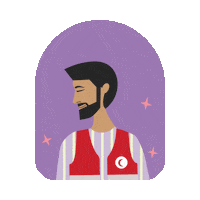maldivianrc volunteer mrc volunteerism red crescent Sticker