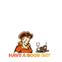 EGDINER thanks burger thankyou cowgirl Sticker