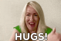 Hugs Give A Hug GIF by Vikki Downey