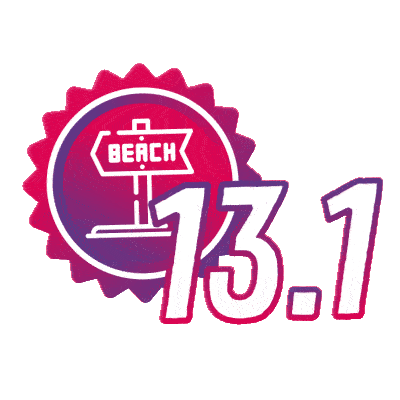 Beach California Sticker by Malibu Half Marathon & 5K