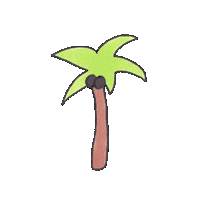 palm tree plant Sticker by Art Baby Girl