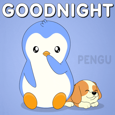 Tired Good Night GIF by Pudgy Penguins