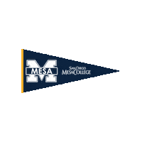 Mesa Pennant Sticker by sdmesacollege