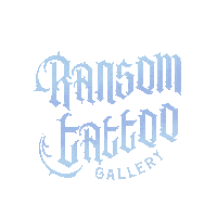 RansomTattooGallery logo spin tattoo rtg Sticker