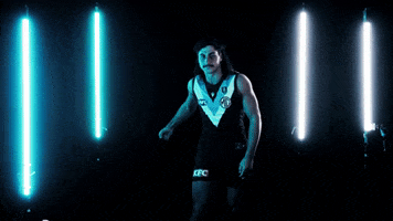 Aussie Rules Football Fist Pump GIF by Port Adelaide FC