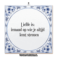 Support Hart Sticker by Tegelspreuken.nl