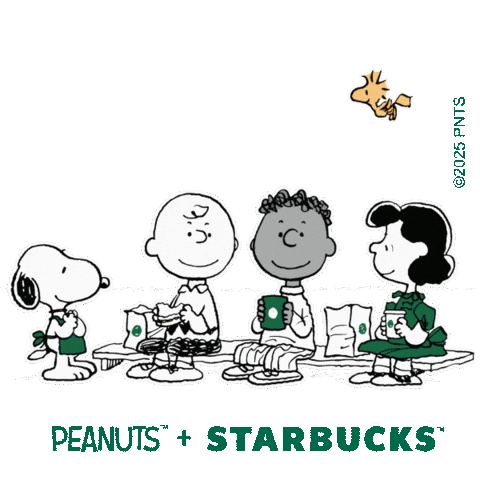 Peanuts Sticker by Starbucks APAC