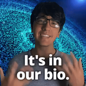 It's in our bio.