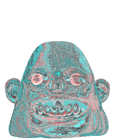 Excited Glitch Sticker by Colin Raff