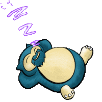 Pokemon Sleeping Sticker