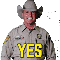 Sticker Yes Sticker by Pinal County Sheriff's Office