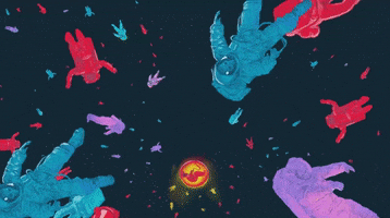 Astronaut Spaceman GIF by GASLAMPKILLER