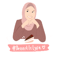 Cake Hello Sticker by Nadhila Qonita