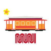 San Francisco Spring Sticker by SFMTA-Muni