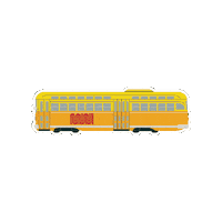 San Francisco Train Sticker by SFMTA-Muni