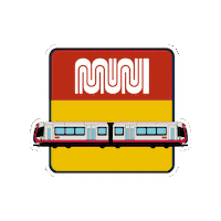 San Francisco Train Sticker by SFMTA-Muni
