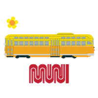San Francisco Spring Sticker by SFMTA-Muni