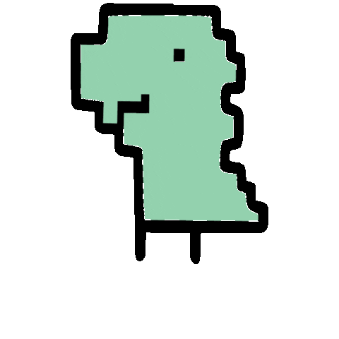 elcoco giphygifmaker 8bit trex elcoco Sticker