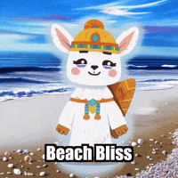 Beach Day Summer Vibes GIF by Llamaozi