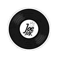 iamjoemk music dj vinyl record Sticker