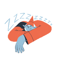 Tired Christmas Sticker
