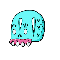 Skulls Horns Sticker