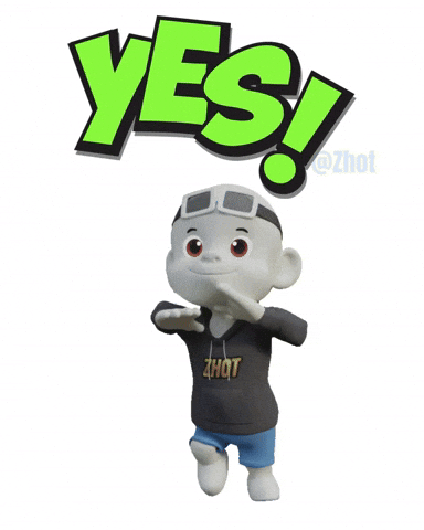 Nodding Yes GIF by Zhot